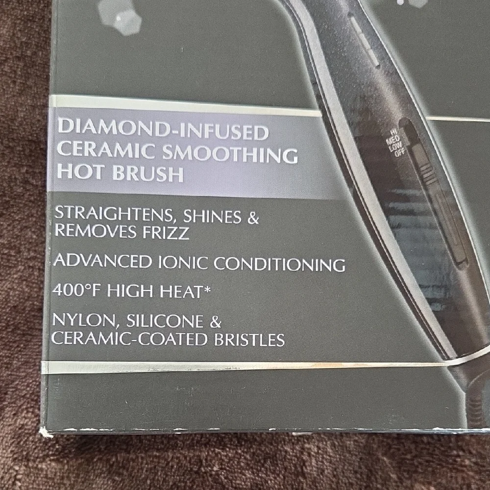 InfinitiPro Ceramic Smoothing Hot Brush - Black